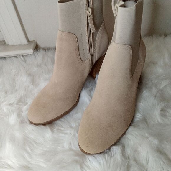 New Violet & Red loaded knit cuff bootie tan 8.5 - Picture 5 of 6